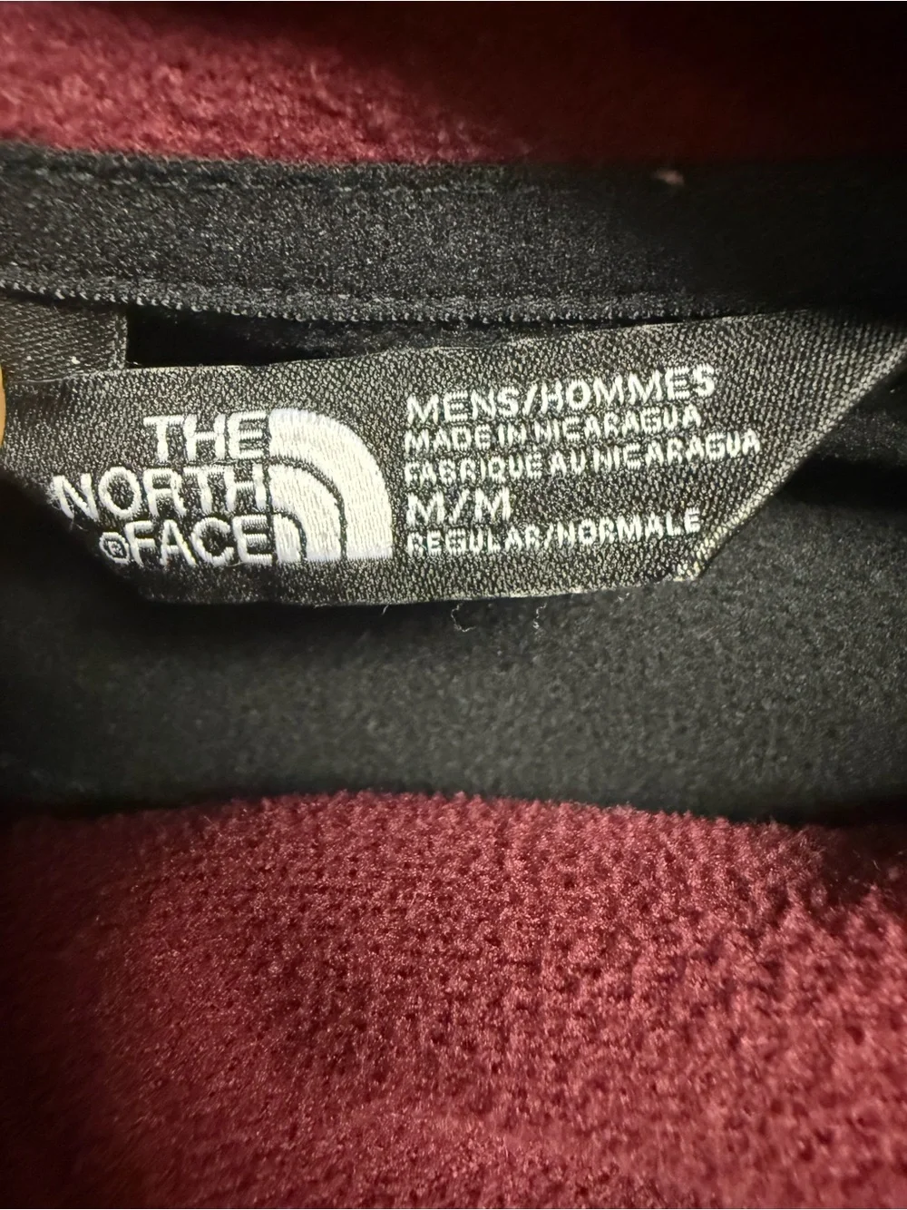 The North Face Black and Burgundy Softshell Utility Jacket